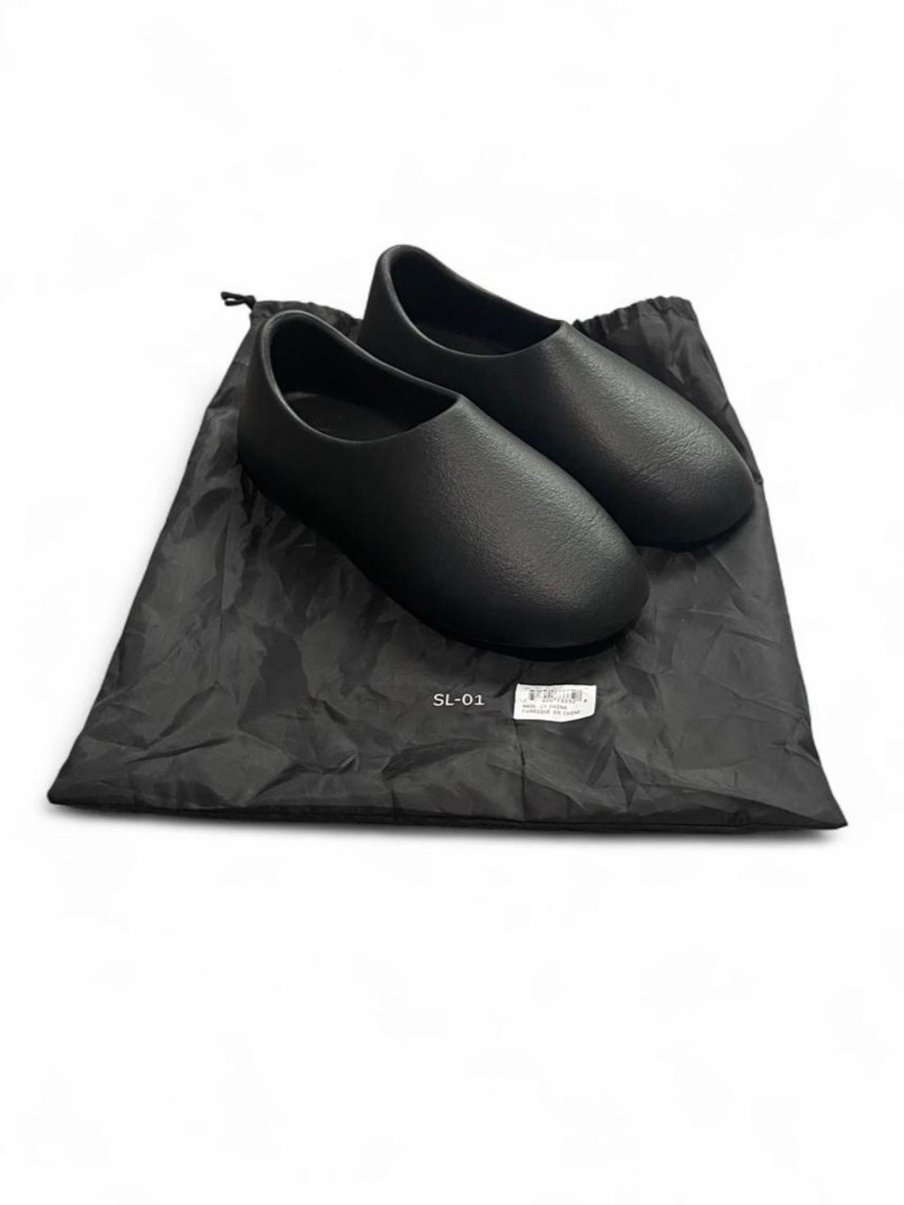 YEEZY SL-01 Shoes Mens Size 6 Black Slip On Comfort Mules Kanye
